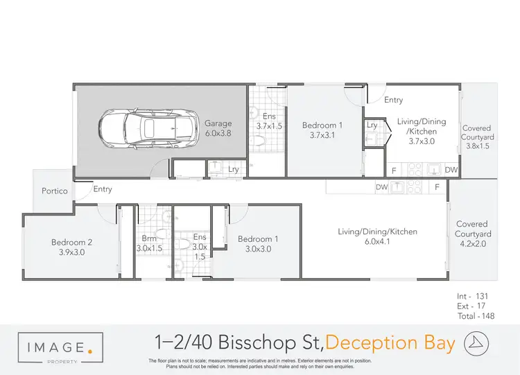 Floorplan of Homely semi-detached listing, 40 Bisschop Street, Deception Bay QLD 4508