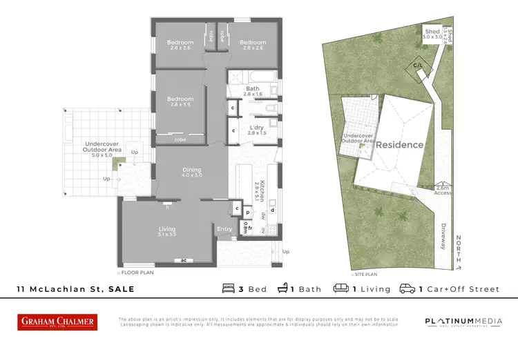 Floorplan of Homely house listing, 11 McLachlan Street, Sale VIC 3850
