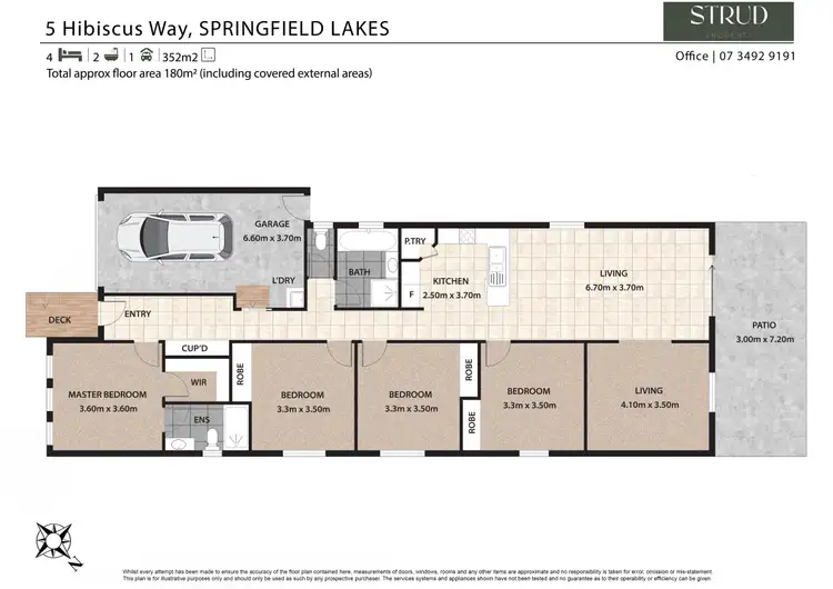 Floorplan of Homely house listing, 5 Hibiscus Way, Springfield Lakes QLD 4300