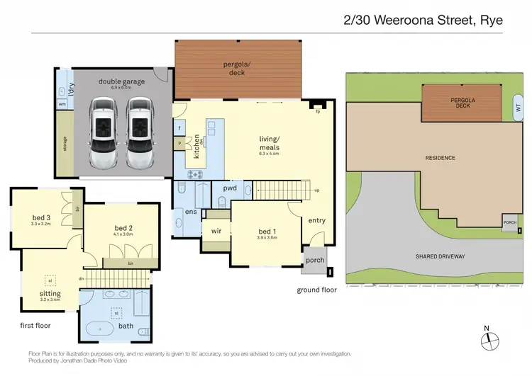 Floorplan of Homely house listing, 2/30 Weeroona Street, Rye VIC 3941
