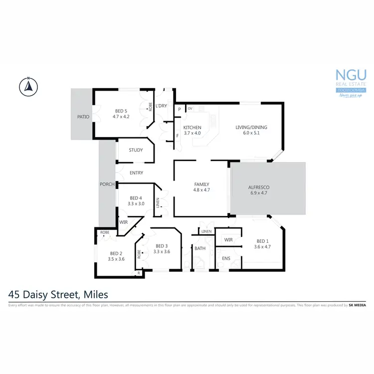 Floorplan of Homely house listing, 45 Daisy Street, Miles QLD 4415