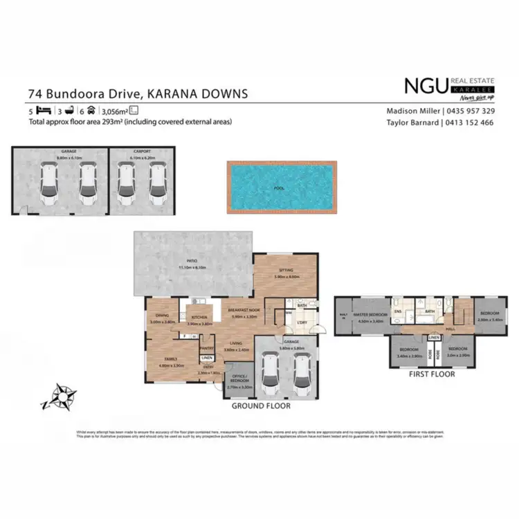 Floorplan of Homely house listing, 74 Bundoora Drive, Karana Downs QLD 4306