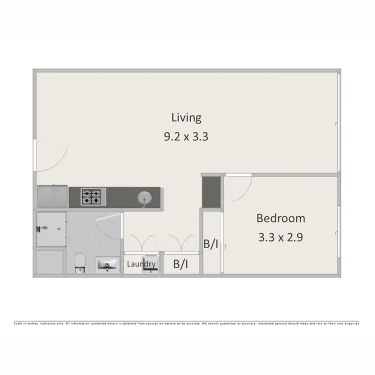Floorplan of Homely apartment listing, 504/128 Brookes Street, Fortitude Valley QLD 4006