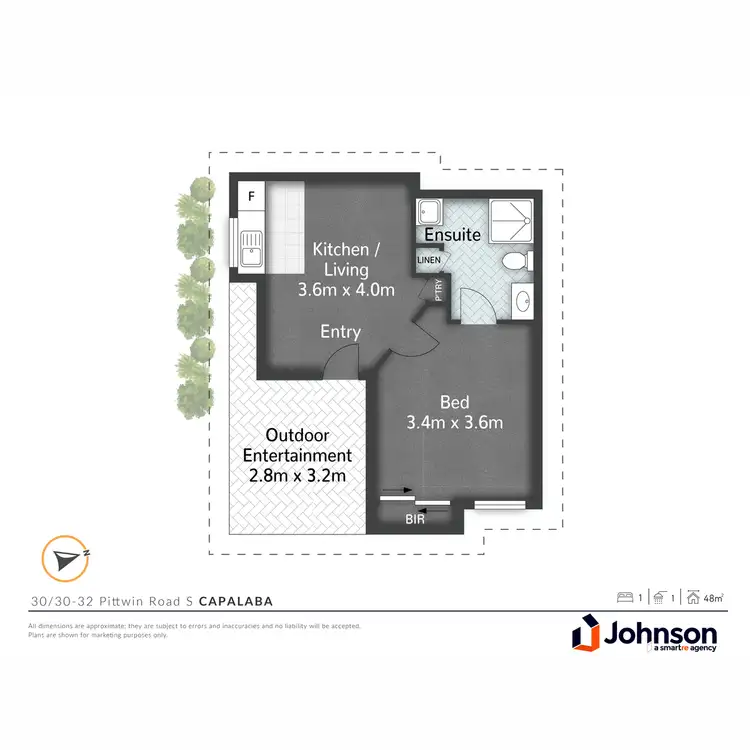 Floorplan of Homely villa listing, 30/30-32 Pittwin Road South, Capalaba QLD 4157