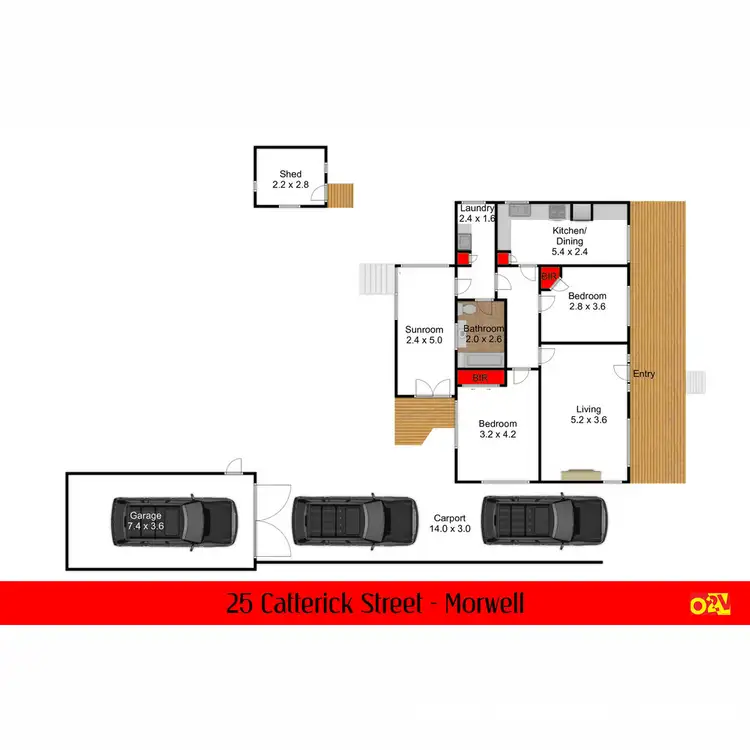 Floorplan of Homely house listing, 25 Catterick Street, Morwell VIC 3840