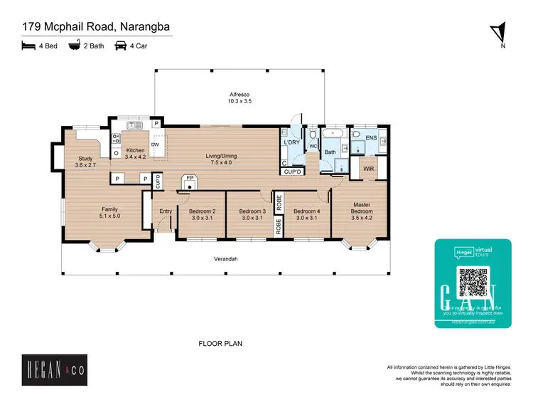 Floorplan of Homely house listing, 179 McPhail Road, Narangba QLD 4504