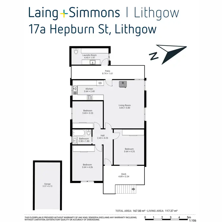 Floorplan of Homely house listing, 17A Hepburn Street, Lithgow NSW 2790