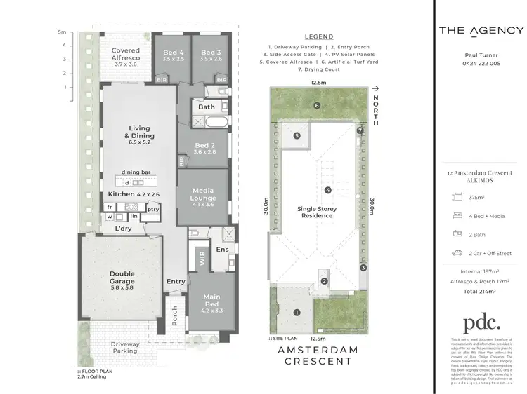Floorplan of Homely house listing, 12 Amsterdam Crescent, Alkimos WA 6038