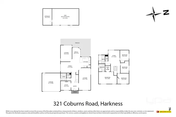 Floorplan of Homely house listing, 321 Coburns Road, Harkness VIC 3337