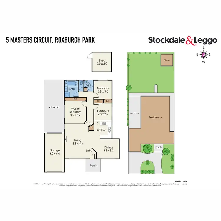 Floorplan of Homely house listing, 5 Masters Circuit, Roxburgh Park VIC 3064