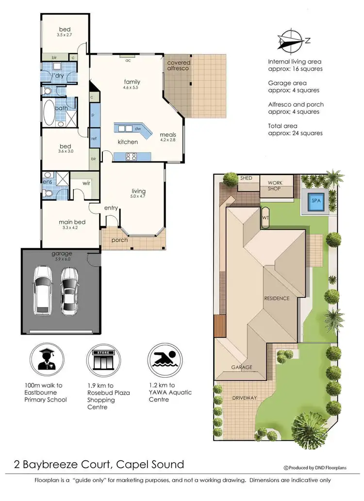 Floorplan of Homely house listing, 2 Baybreeze Court, Capel Sound VIC 3940