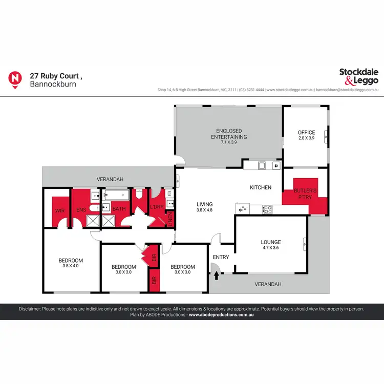 Floorplan of Homely house listing, 27 Ruby Court, Bannockburn VIC 3331