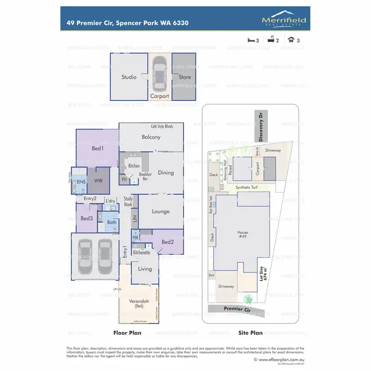 Floorplan of Homely house listing, 49 Premier Circle, Spencer Park WA 6330