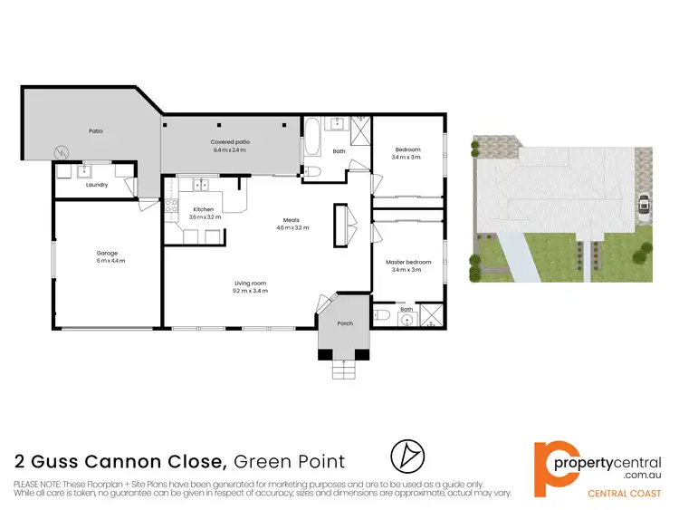 Floorplan of Homely house listing, 2 Guss Cannon Close, Green Point NSW 2251