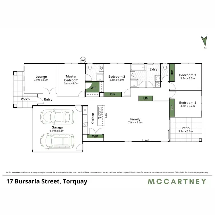 Floorplan of Homely house listing, 17 Bursaria Street, Torquay VIC 3228