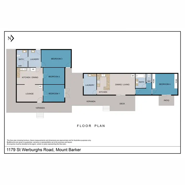 Floorplan of Homely rural property listing, 1179 St Werburghs Road, Mount Barker WA 6324
