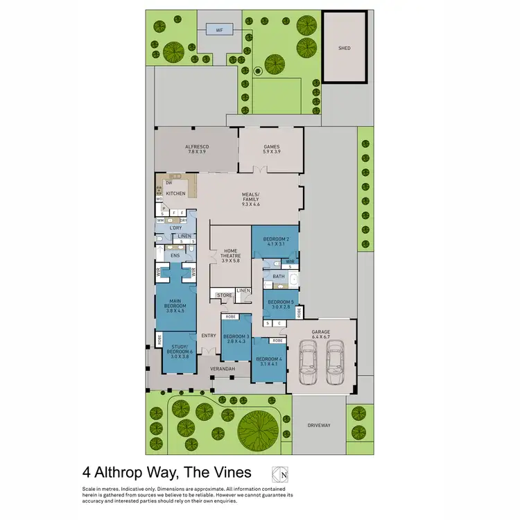 Floorplan of Homely house listing, 4 Althrop Way, The Vines WA 6069