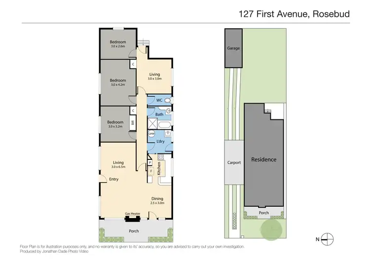 Floorplan of Homely house listing, 127 First Avenue, Rosebud VIC 3939