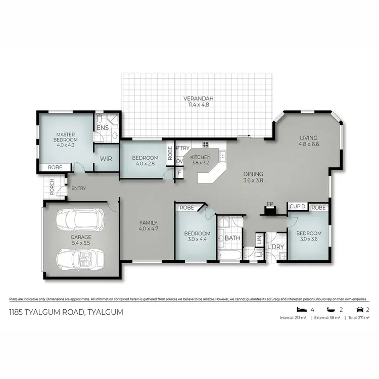 Floorplan of Homely rural property listing, 1185 Tyalgum Road, Tyalgum NSW 2484