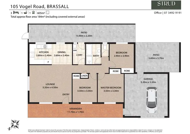 Floorplan of Homely house listing, 105 Vogel Road, Brassall QLD 4305