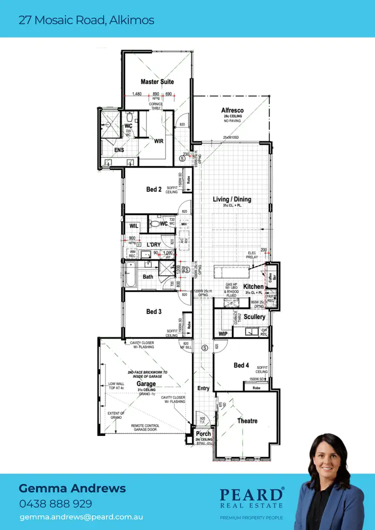 Floorplan of Homely house listing, 27 Mosaic Road, Alkimos WA 6038
