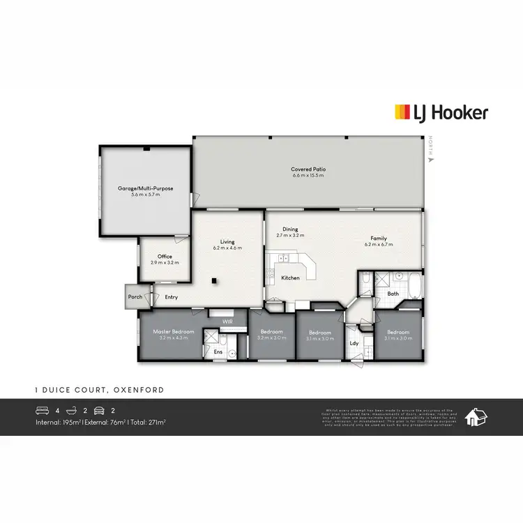 Floorplan of Homely house listing, 1 Duice Court, Oxenford QLD 4210