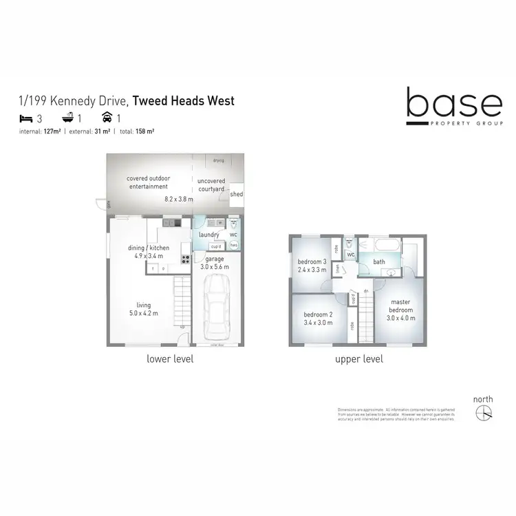 Floorplan of Homely townhouse listing, 1/199 Kennedy Drive, Tweed Heads West NSW 2485