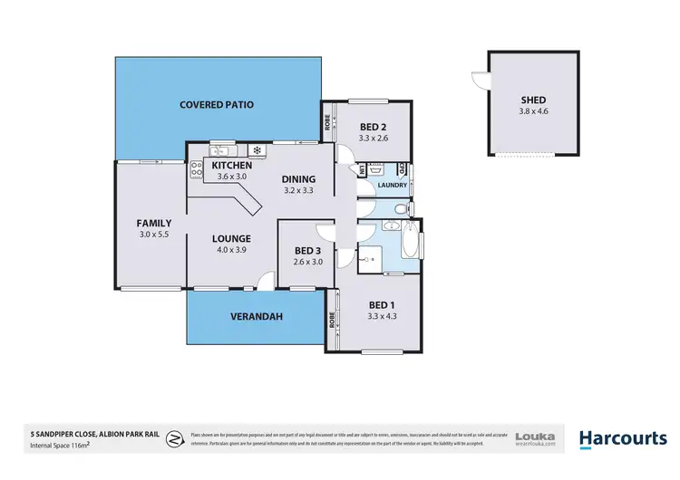 Floorplan of Homely house listing, 5 Sandpiper Close, Albion Park Rail NSW 2527