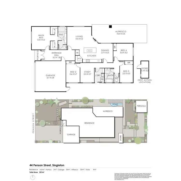 Floorplan of Homely house listing, 44 Penson Street, Singleton WA 6175