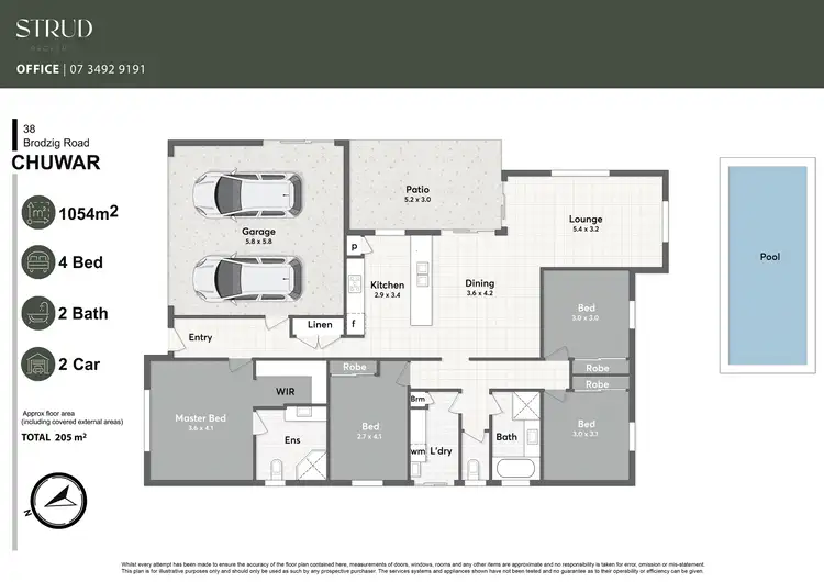 Floorplan of Homely house listing, 38 Brodzig Road, Chuwar QLD 4306