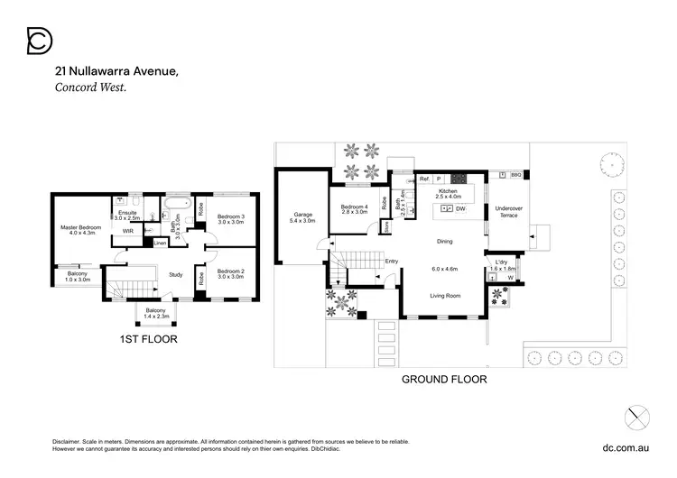 Floorplan of Homely semi-detached listing, 21 Nullawarra Avenue, Concord West NSW 2138
