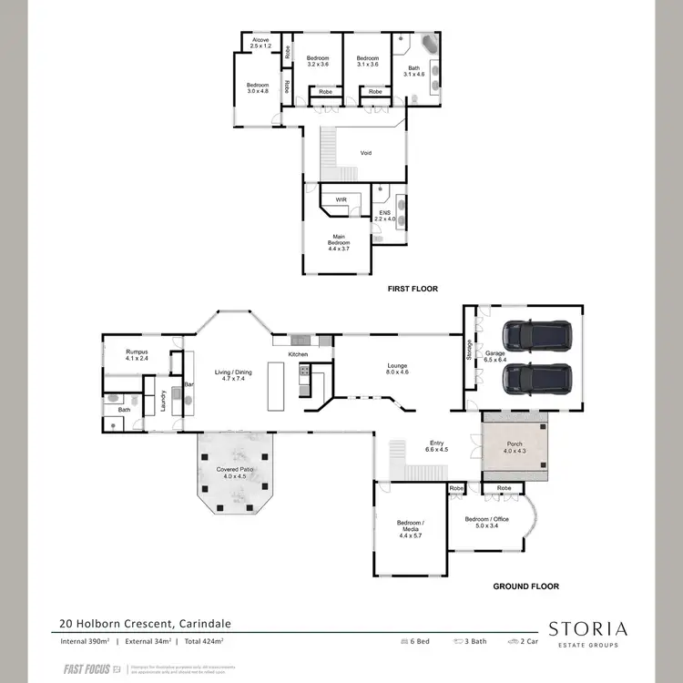 Floorplan of Homely house listing, 20 Holborn Crescent, Carindale QLD 4152