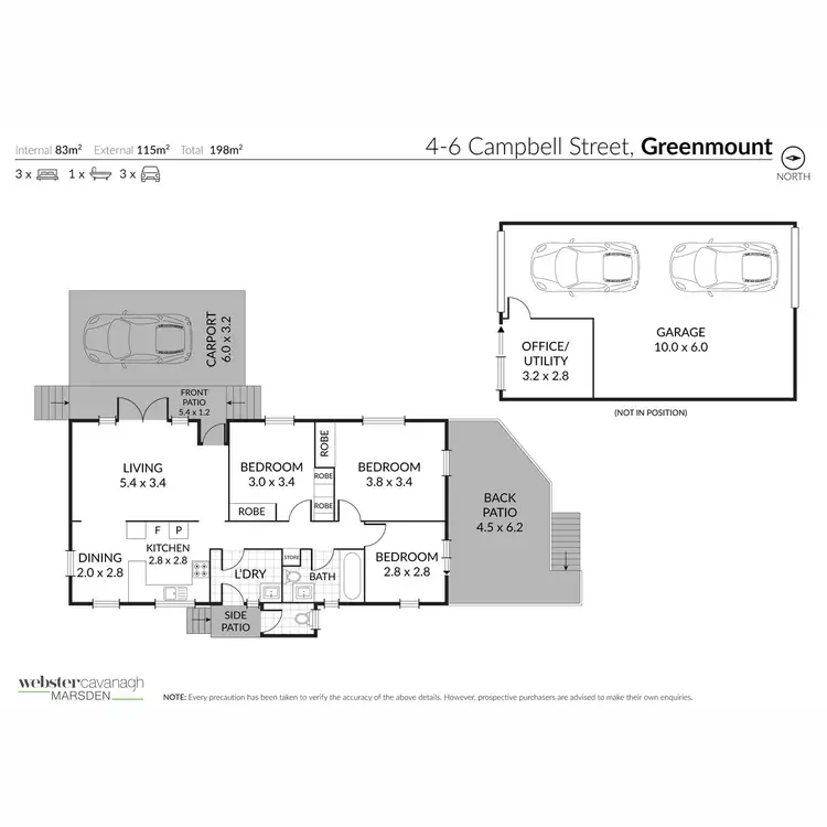 Floorplan of Homely house listing, 4-6 Campbell Street, Greenmount QLD 4359