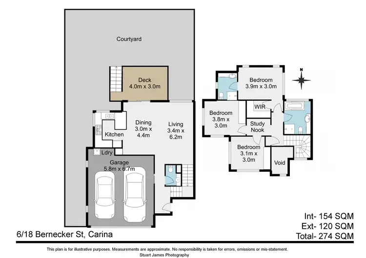 Floorplan of Homely townhouse listing, 6/18 Bernecker Street, Carina QLD 4152