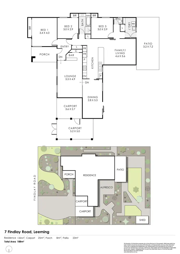 Floorplan of Homely house listing, 7 Findlay Road, Leeming WA 6149