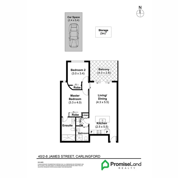 Floorplan of Homely apartment listing, 40/2-8 James Street, Carlingford NSW 2118