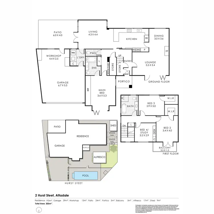 Floorplan of Homely house listing, 2 Hurst Street, Attadale WA 6156