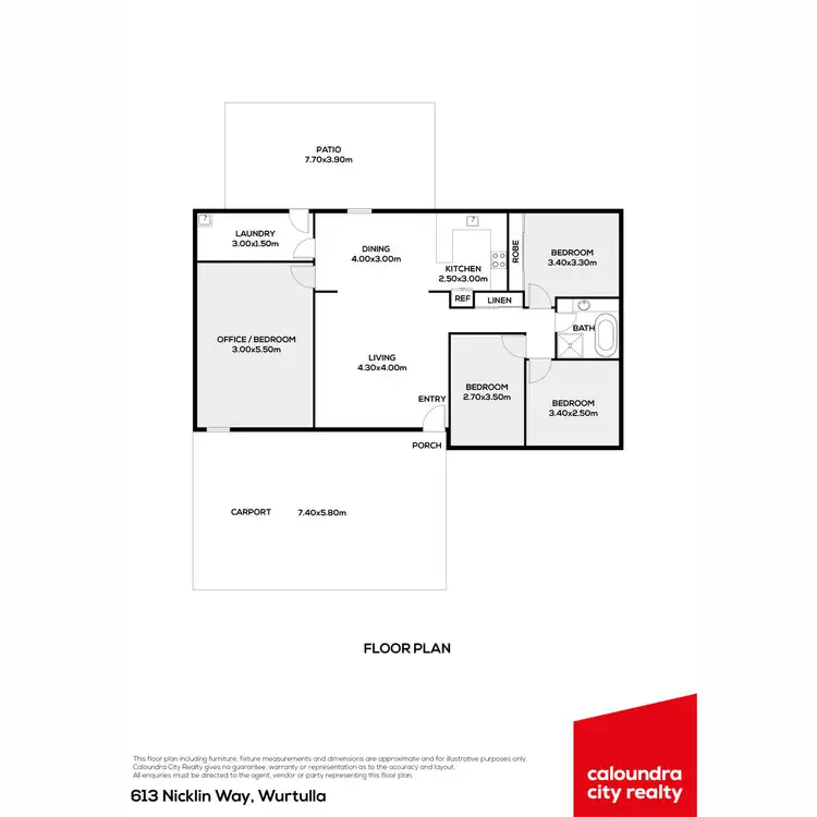 Floorplan of Homely house listing, 613 Nicklin Way, Wurtulla QLD 4575