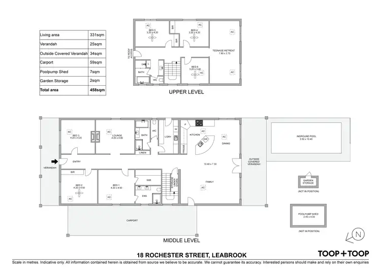 Floorplan of Homely house listing, 18 Rochester Street, Leabrook SA 5068
