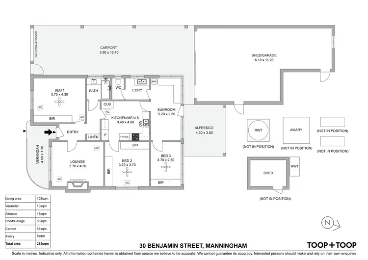 Floorplan of Homely house listing, 30 Benjamin Street, Manningham SA 5086