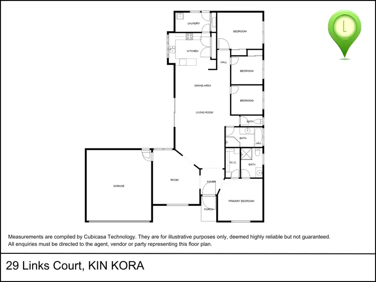 Floorplan of Homely house listing, 29 Links Court, Kin Kora QLD 4680