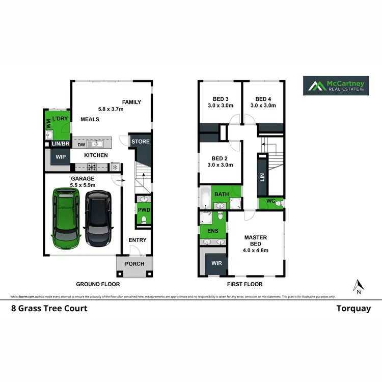 Floorplan of Homely house listing, 8 Grass Tree Court, Torquay VIC 3228