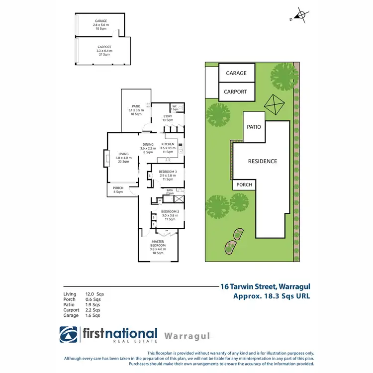 Floorplan of Homely house listing, 16 Tarwin Street, Warragul VIC 3820