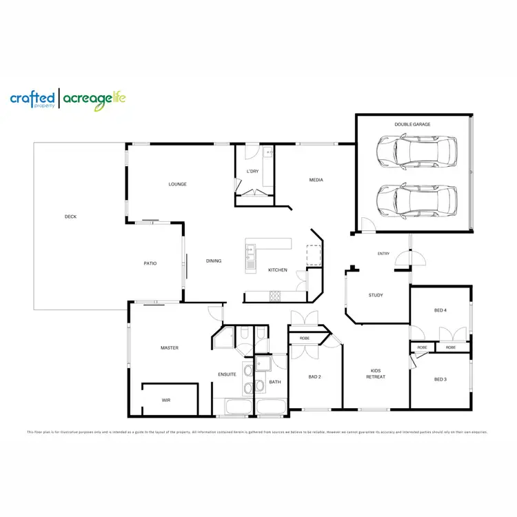 Floorplan of Homely rural property listing, 26 Sable Close, Greenbank QLD 4124