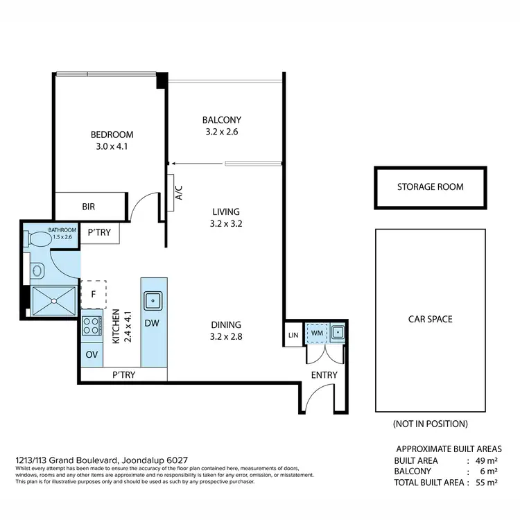 Floorplan of Homely house listing, 1213/113 Grand Boulevard, Joondalup WA 6027
