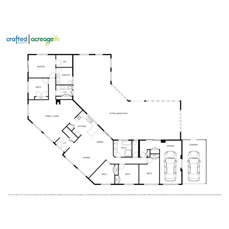 Floorplan of Homely rural property listing, 188 Merluna Road, Park Ridge South QLD 4125