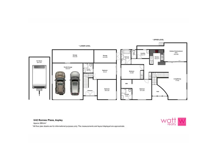 Floorplan of Homely townhouse listing, 3/42 Ronnex Place, Aspley QLD 4034