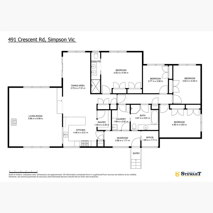 Floorplan of Homely rural property listing, 491 Crescent Road, Simpson VIC 3266