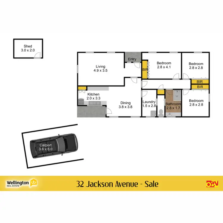 Floorplan of Homely house listing, 32 Jackson Avenue, Sale VIC 3850