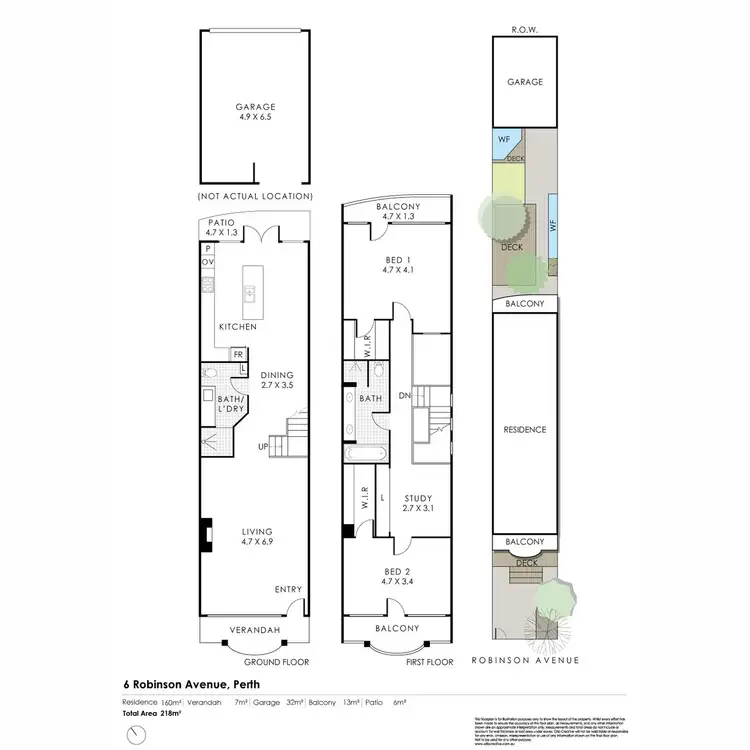 Floorplan of Homely house listing, 6 Robinson Avenue, Perth WA 6000